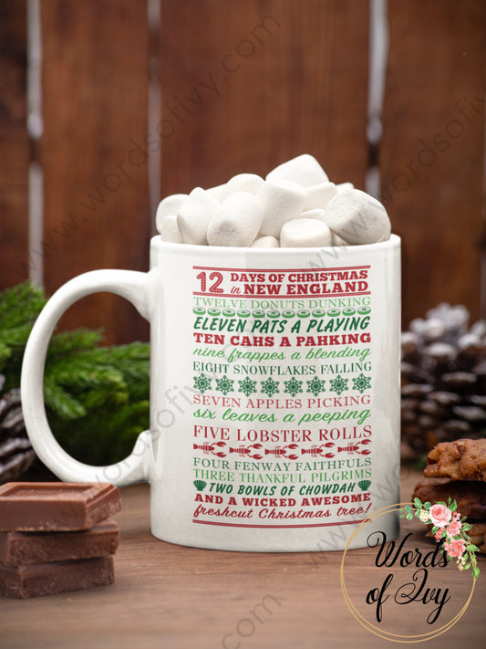 Coffee Mug - New England 12 Days of Christmas 211027004 | Nauti Life Tees