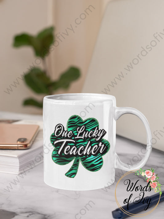 Coffee Mug - One Lucky Teacher 220110006 | Nauti Life Tees