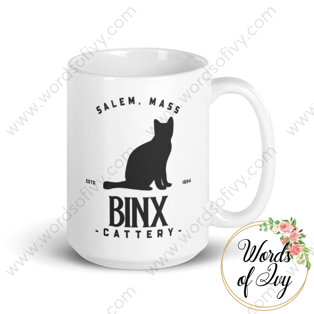 Coffee Mug - Salem Mass Binx Cattery 230620001 | Nauti Life Tees
