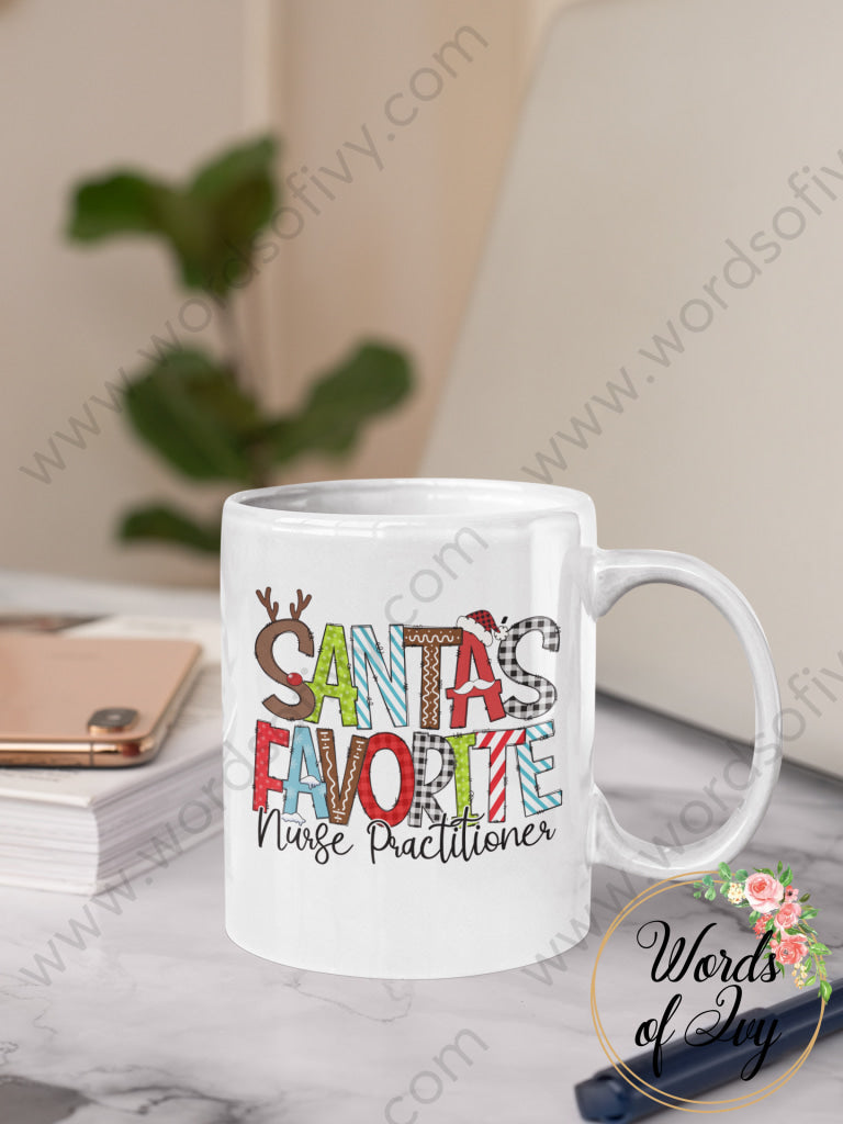 Coffee Mug - Santa's Favorite Nurse Practitioner 211209003 | Nauti Life Tees