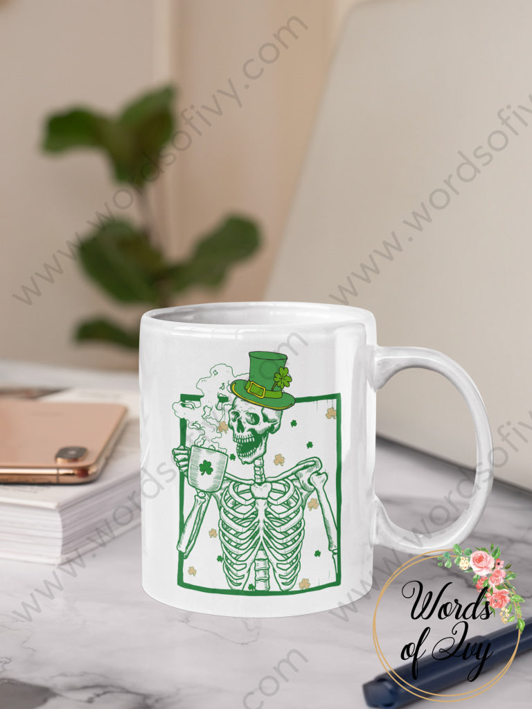 Coffee Mug - Skeleton St. Patrick's Day 220128003 | Nauti Life Tees