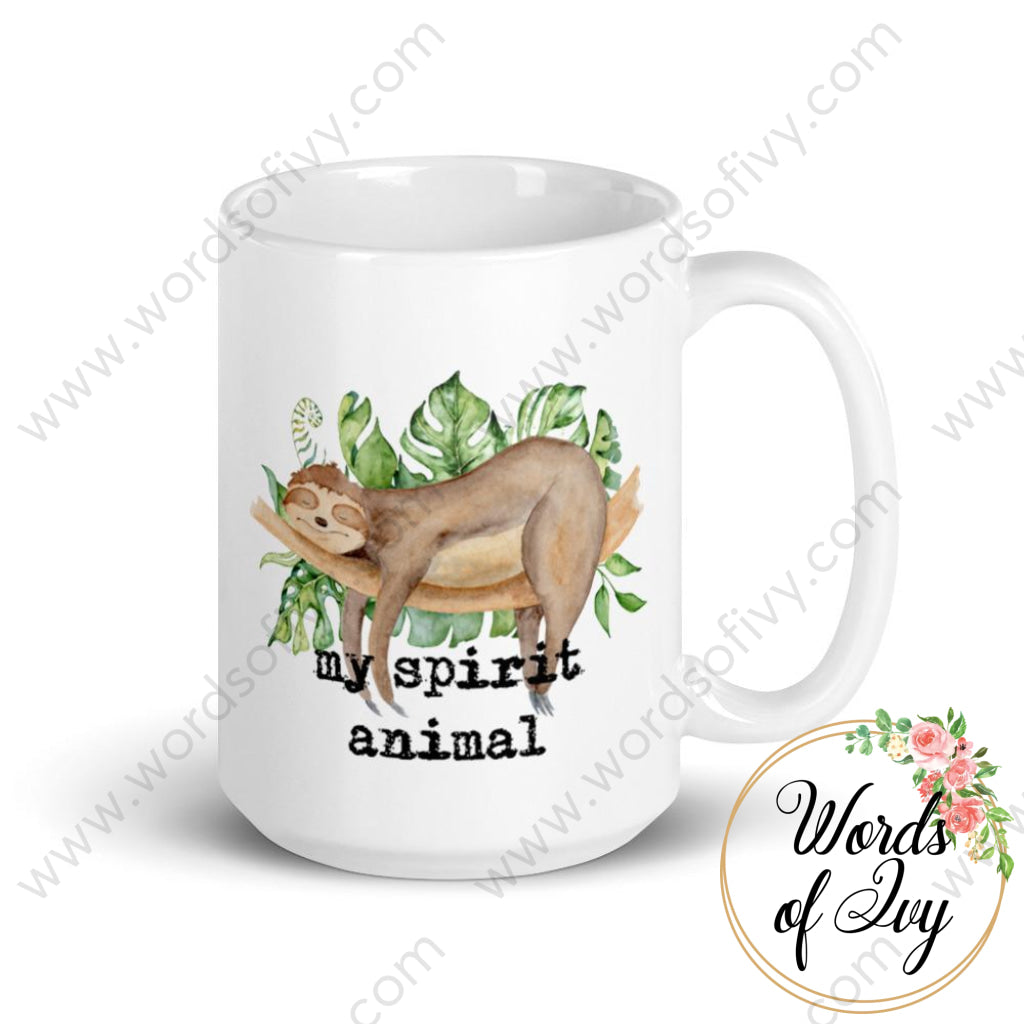 Coffee Mug - Sloth My Spirit Animal 15Oz