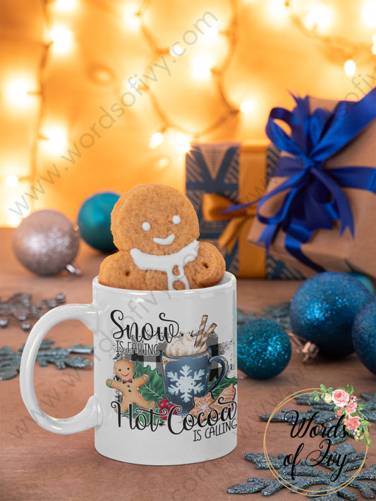 Coffee Mug - Snow is falling hot cocoa is calling 211103001 | Nauti Life Tees