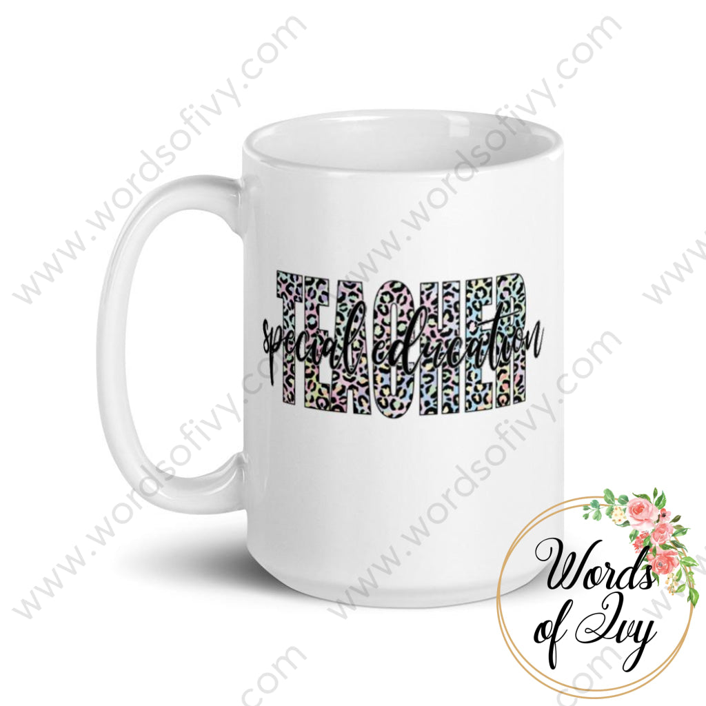 Coffee Mug - Special Education Teacher Leopard Print