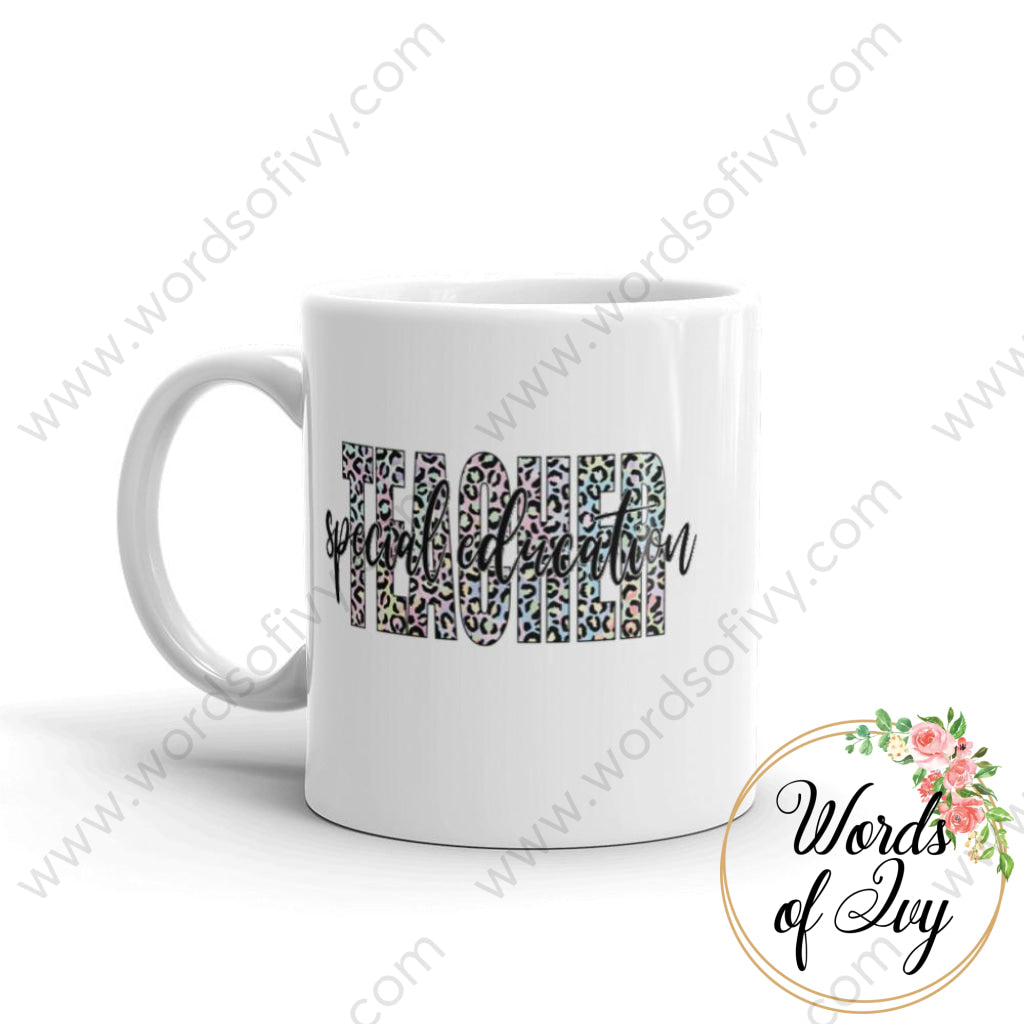 Coffee Mug - Special Education Teacher Leopard Print 23070314 | Nauti Life Tees