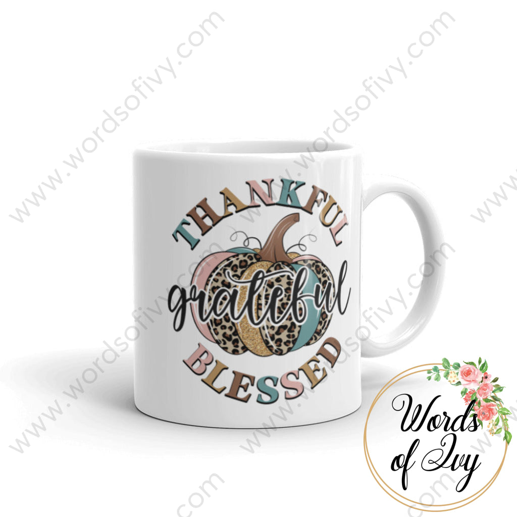 Coffee Mug - Thankful Grateful And Blessed 11Oz