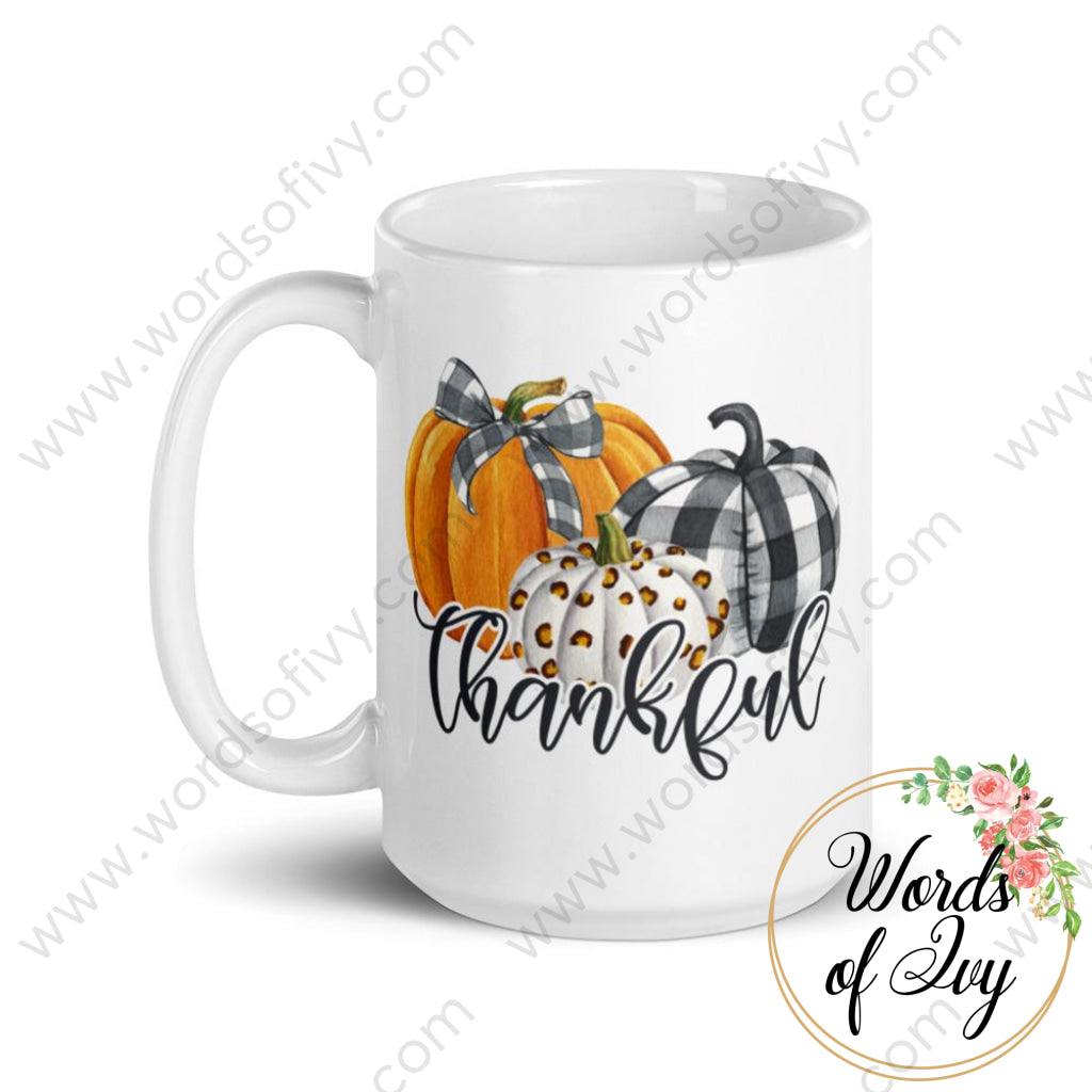 Coffee Mug - Thankful Pumpkin Trio