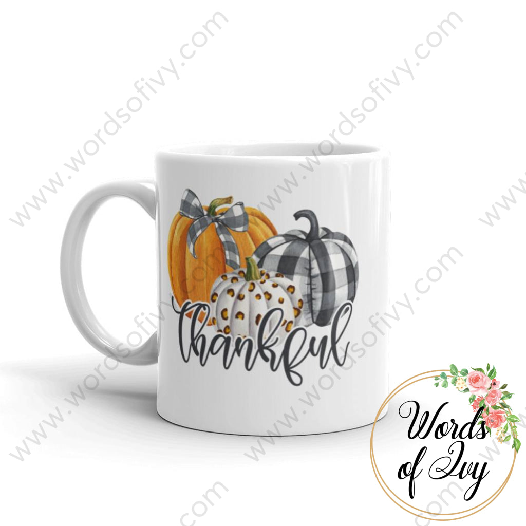 Coffee Mug - Thankful Pumpkin Trio 211031001 | Nauti Life Tees