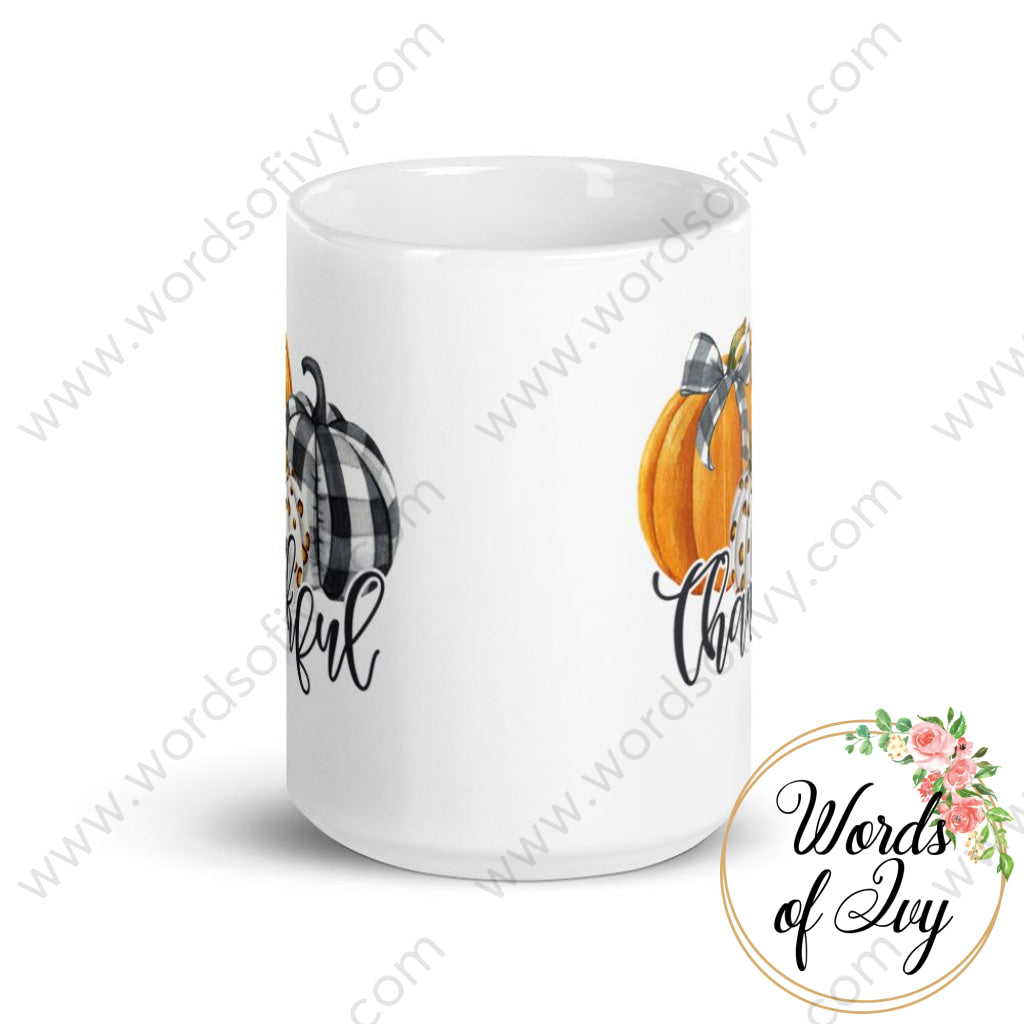 Coffee Mug - Thankful Pumpkin Trio 211031001 | Nauti Life Tees