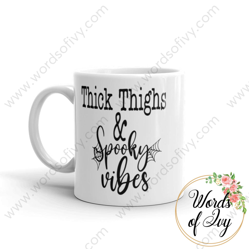 Coffee Mug - Thick Thighs & Spooky Vibes | Nauti Life Tees