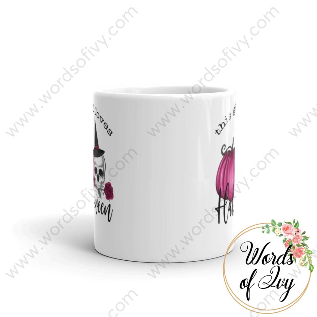Coffee Mug - This girl loves Halloween 230703023 | Nauti Life Tees