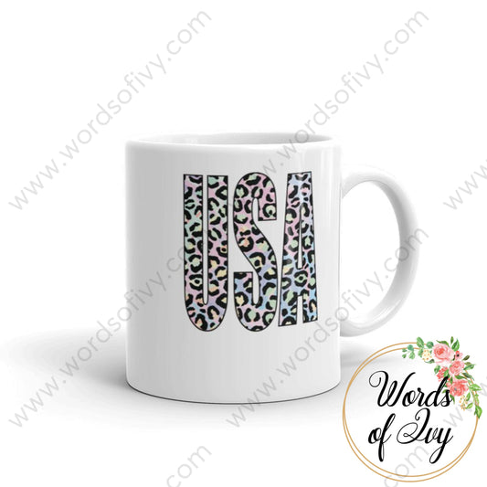 Coffee Mug - Usa Leopard Print 11Oz