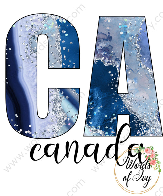 Country Sublimation Digital Download - Blue Agate Canada 210606 | Nauti Life Tees