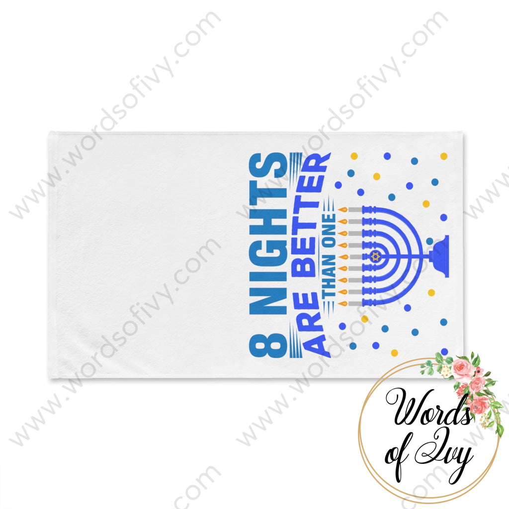 Hand Towel - 8 Nights Are Better Than One 211127002 Home Decor