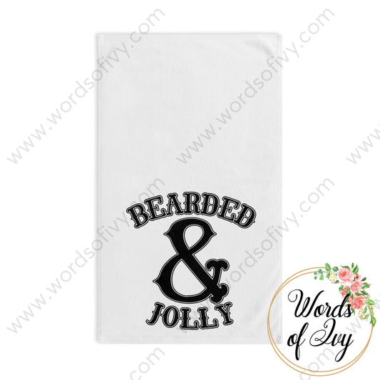 Hand Towel - Bearded And Jolly 221008034 White Base / 28’’ × 16’’ Home Decor