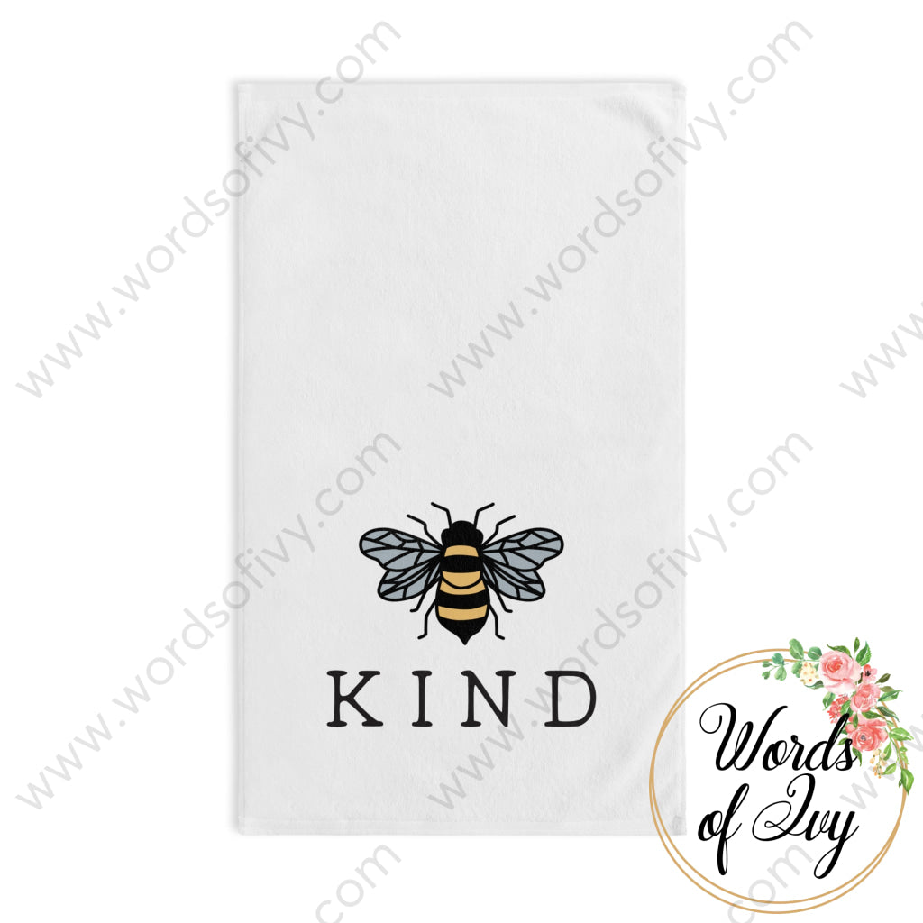 Hand Towel - Bee Kind 211022002 White Base / 28’ × 16’ Home Decor