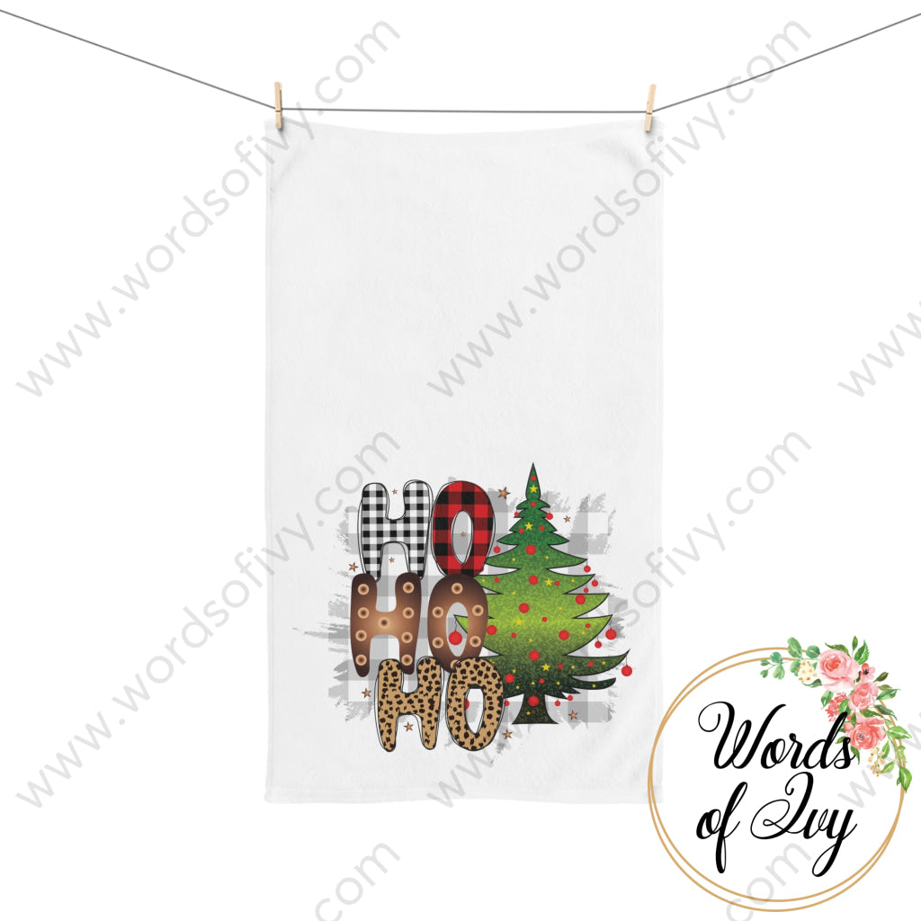 Hand Towel - Christmas Ho Ho Ho 211119005 | Nauti Life Tees