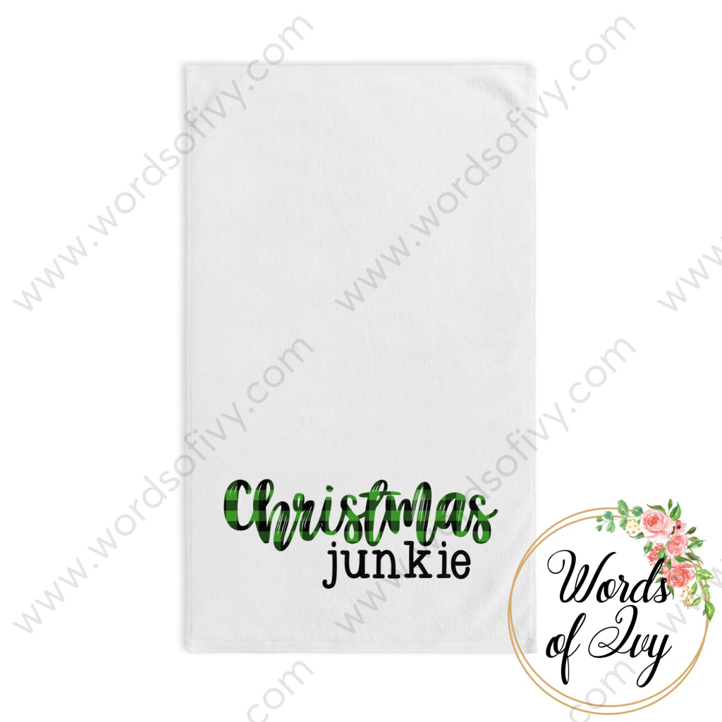 Hand Towel - Christmas Junkie 221122024 White Base / 28’’ × 16’’ Home Decor