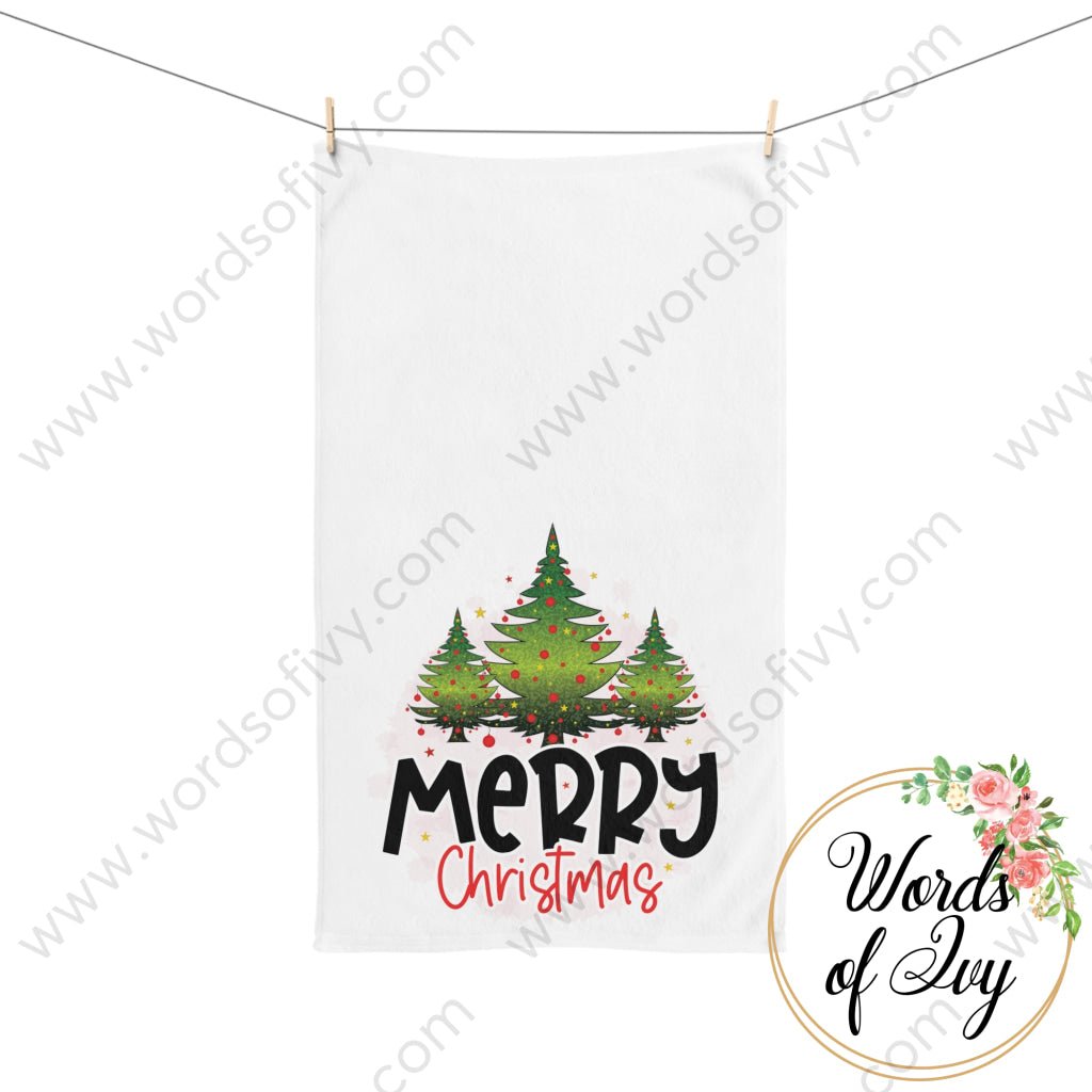 Hand Towel - Merry Christmas 211119001 | Nauti Life Tees