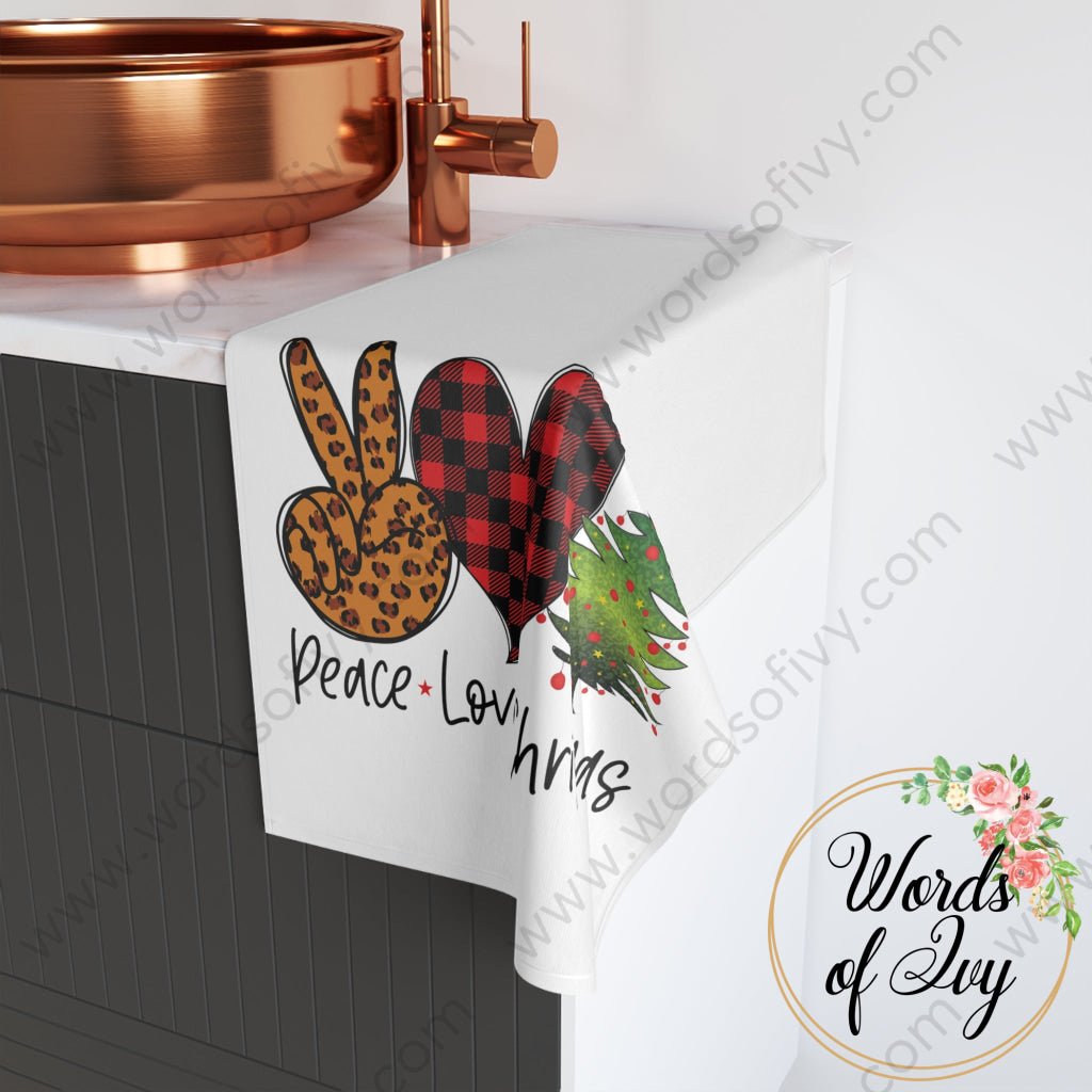 Hand Towel - Peace Love Christmas 211119003 Home Decor