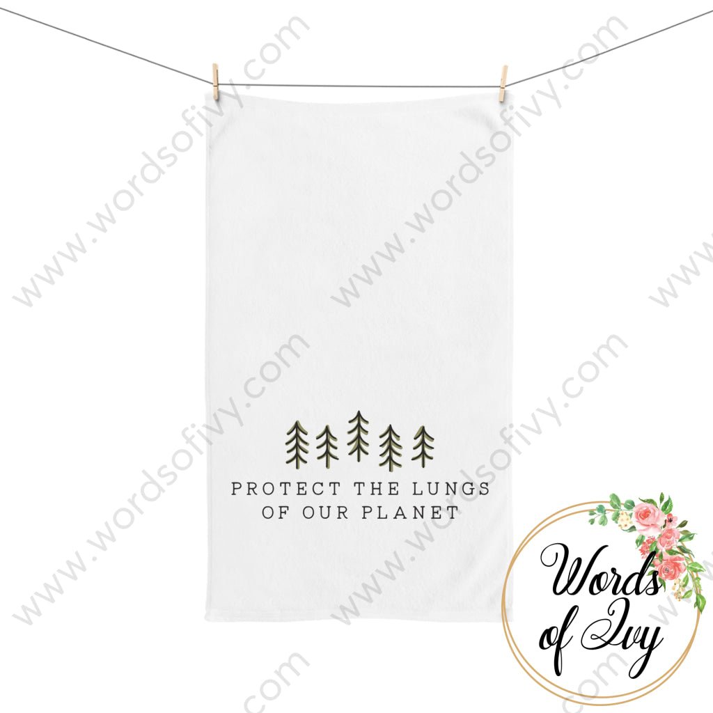 Hand Towel - Protect The Lungs Of Our Planet 211022011 Home Decor