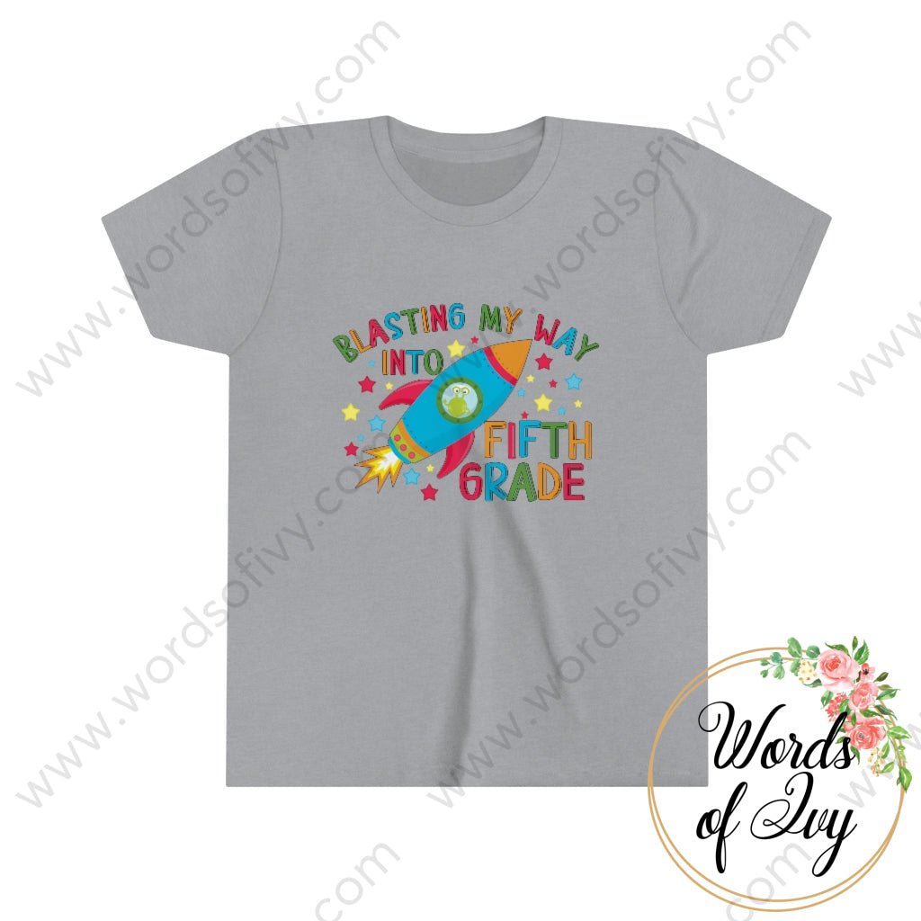 Kid Tee - Blasting My Way Into Fifth Grade 220723006 Athletic Heather / S Kids Clothes