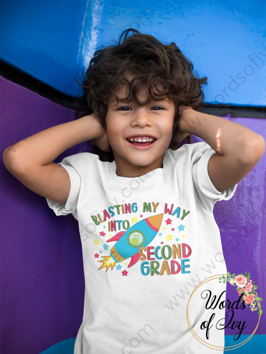 Kid Tee - Blasting My Way Into Second Grade 220723011 Kids Clothes