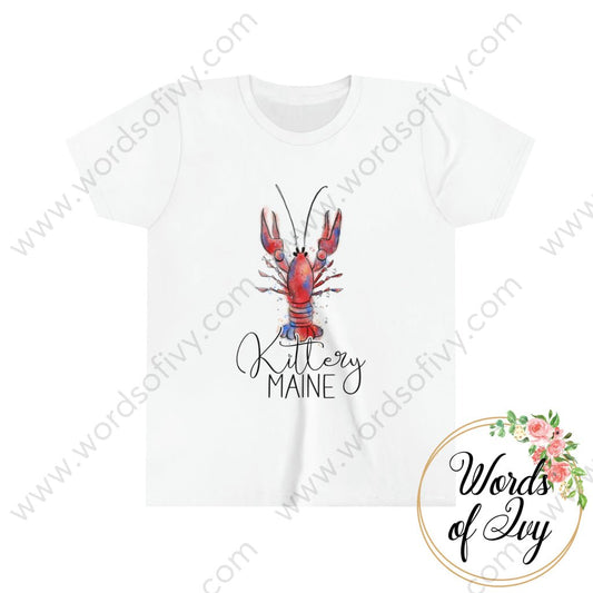 Kid Tee - Bright Lobster Kittery Maine 221202002 White / S Kids Clothes