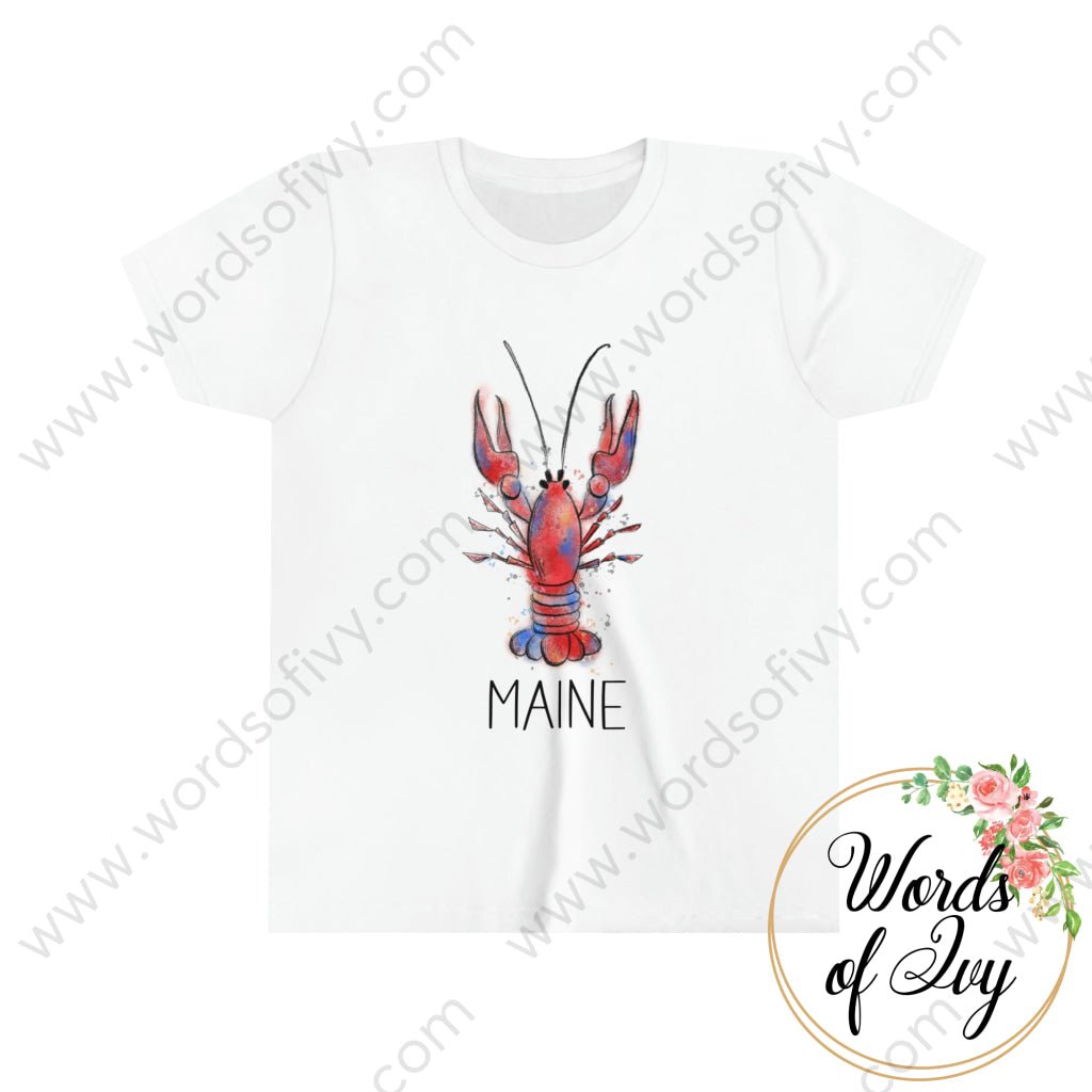 Kid Tee - Bright Lobster Maine 221202003 | Nauti Life Tees
