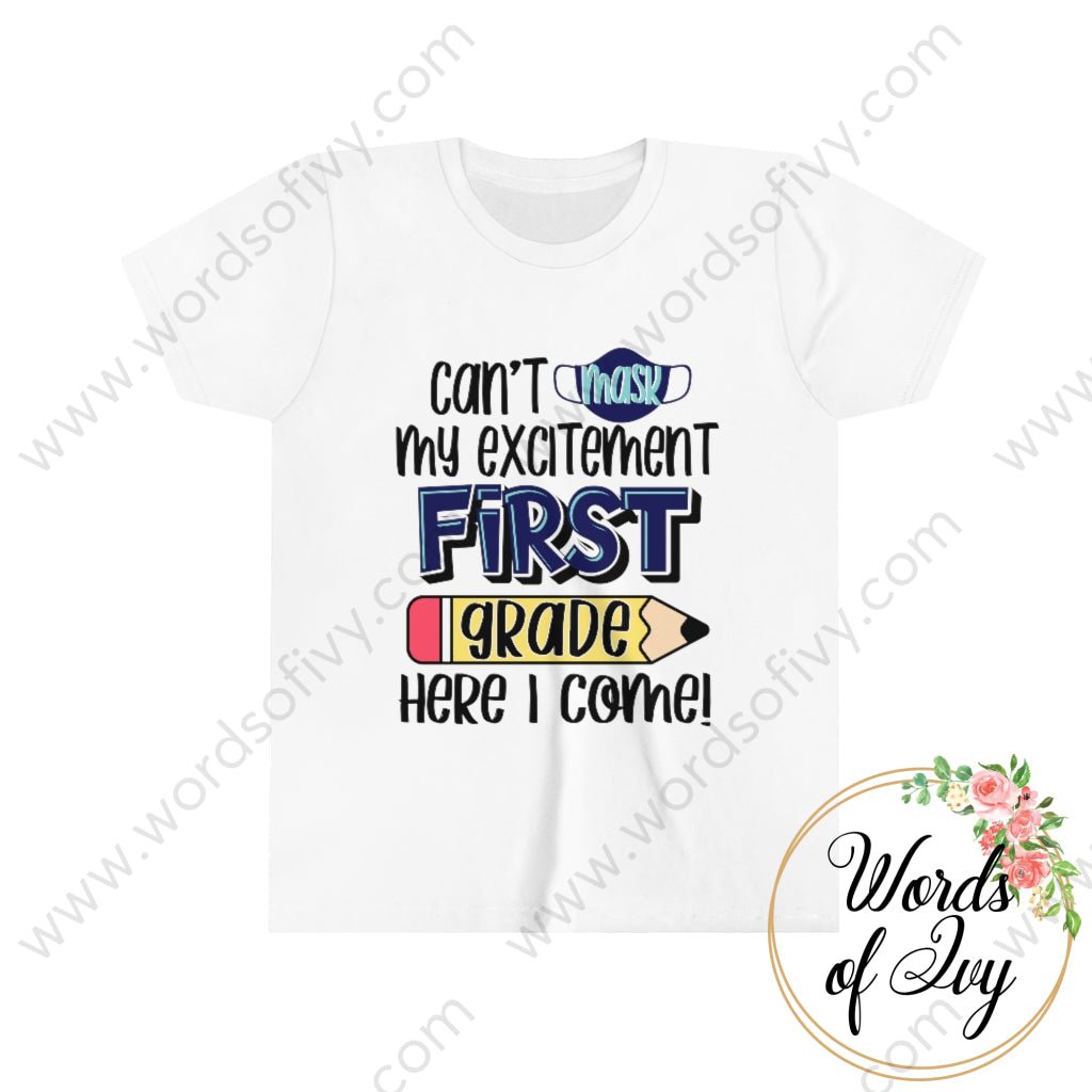 Kid Tee - Can't Mask my excitement 1st blue 220714006 | Nauti Life Tees