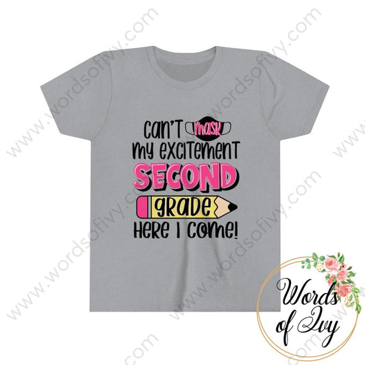 Kid Tee - Can't Mask my excitement 2nd pink 220714009 | Nauti Life Tees