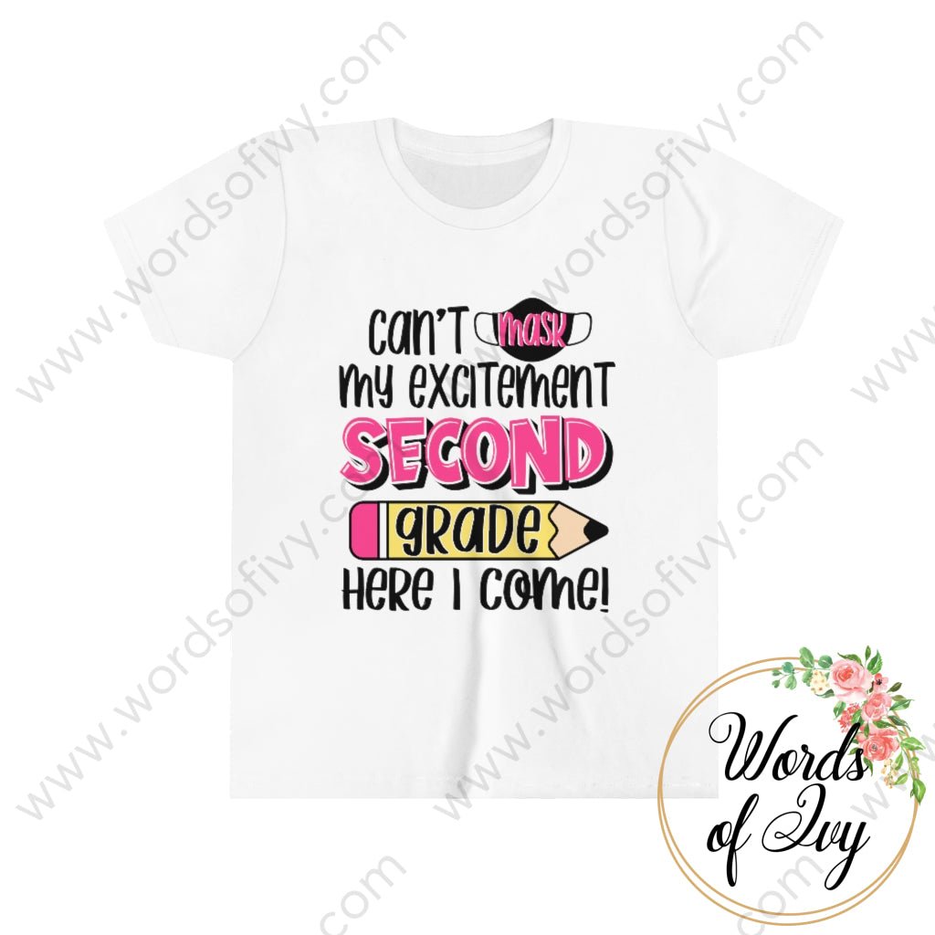 Kid Tee - Can't Mask my excitement 2nd pink 220714009 | Nauti Life Tees