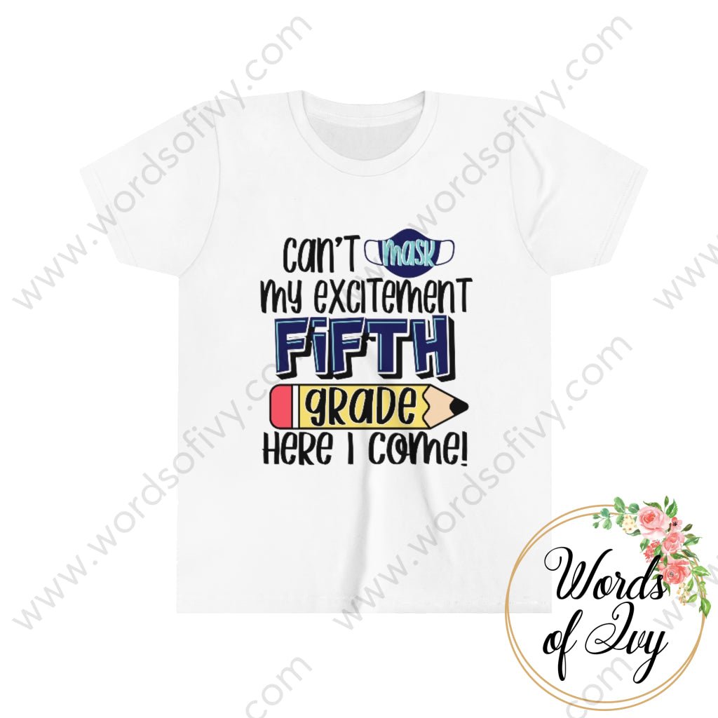 Kid Tee - Can't Mask my excitement 5th blue 220714014 | Nauti Life Tees