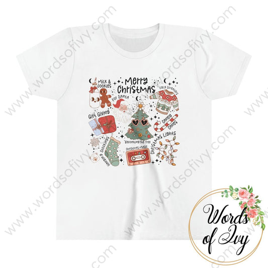 Kid Tee - Christmas Collage 231107001 White / S Kids Clothes