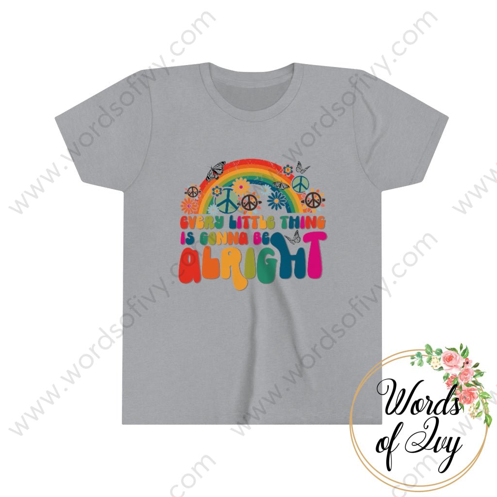 Kid Tee - Every Little Thing Is Gonna Be Alright 220305013 Athletic Heather / L Kids Clothes