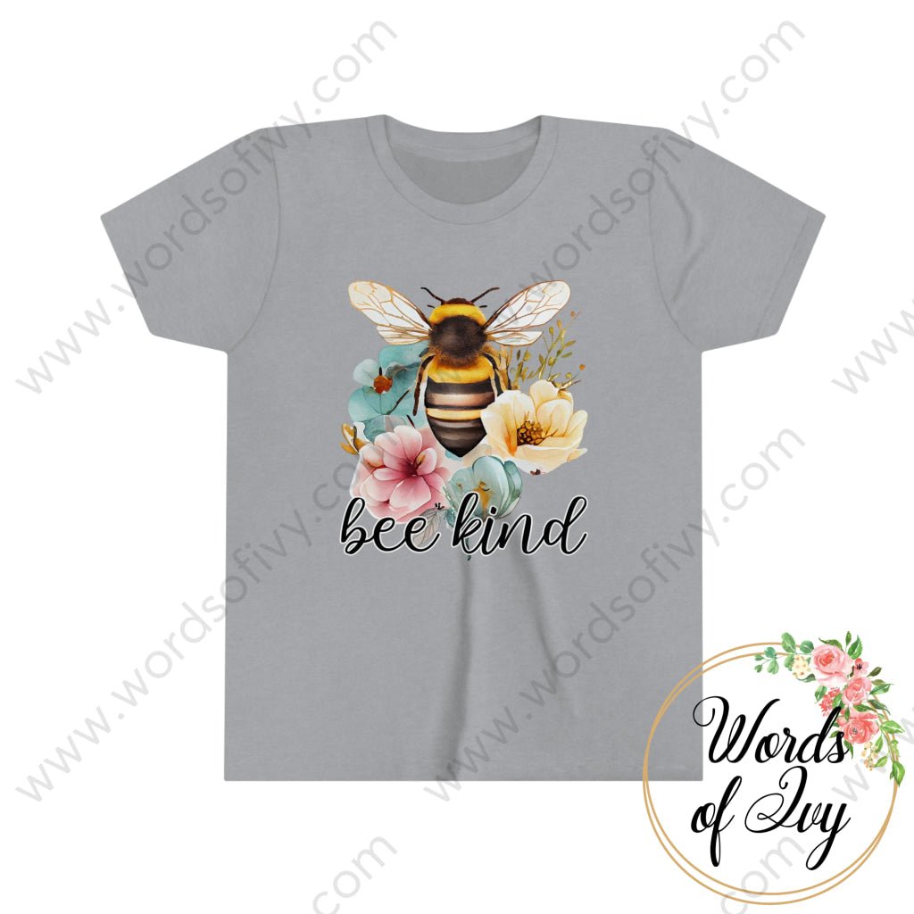 Kid Tee - floral bee kind 230420001 | Nauti Life Tees