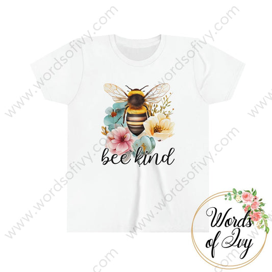 Kid Tee - floral bee kind 230420001 | Nauti Life Tees