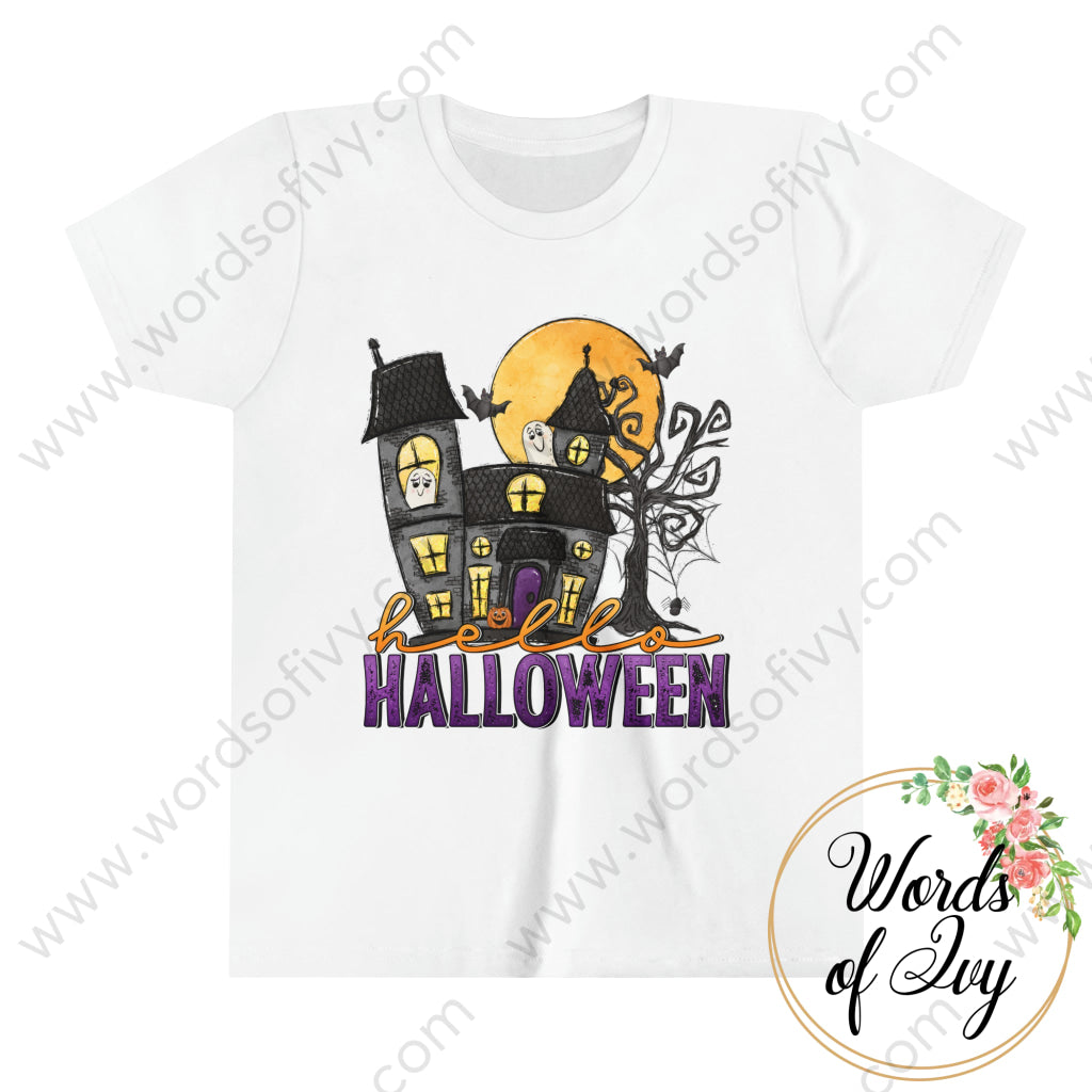 Kid Tee - Hello Halloween 220821013 White / S Kids Clothes