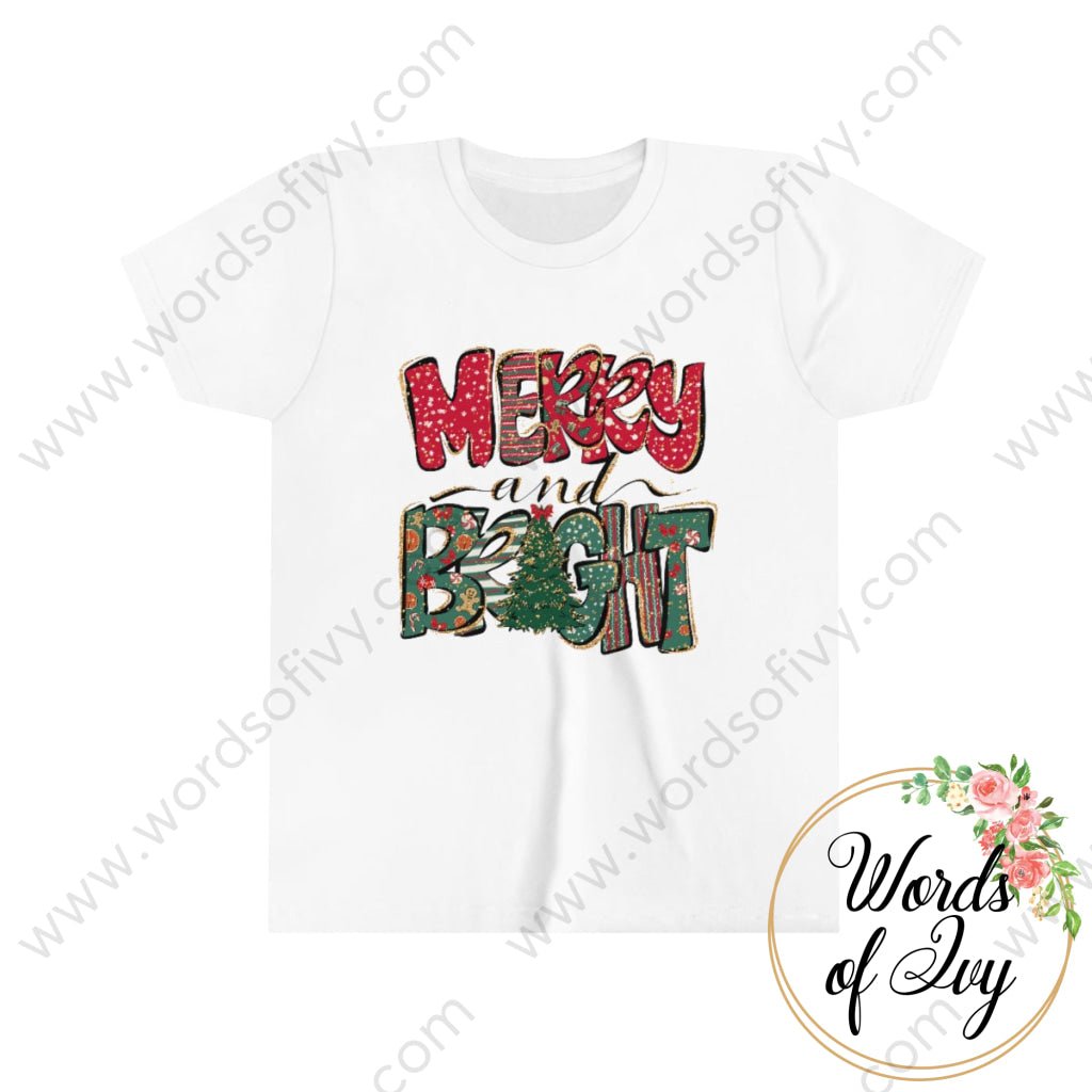 Kid Tee - Merry & Bright 221202024 | Nauti Life Tees