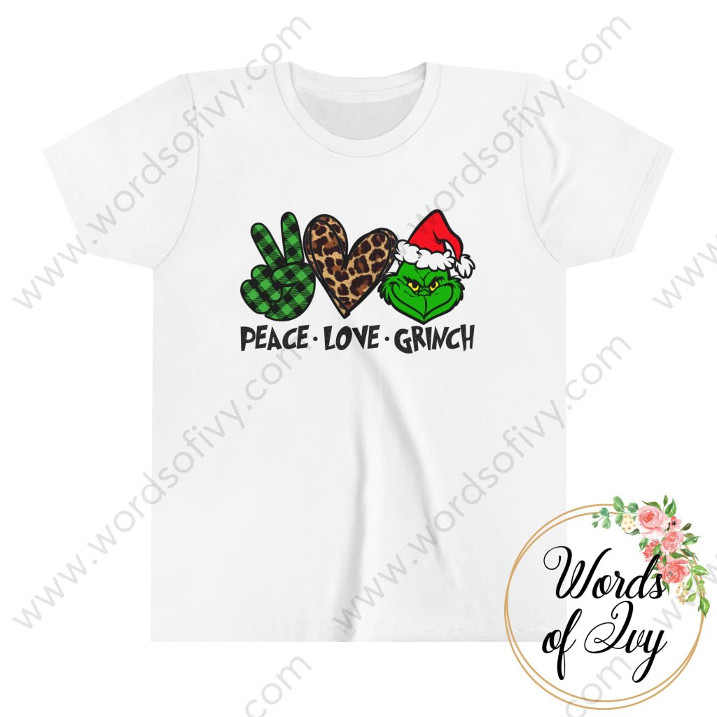 Kid Tee - PEACE LOVE GRINCH 221008023 | Nauti Life Tees