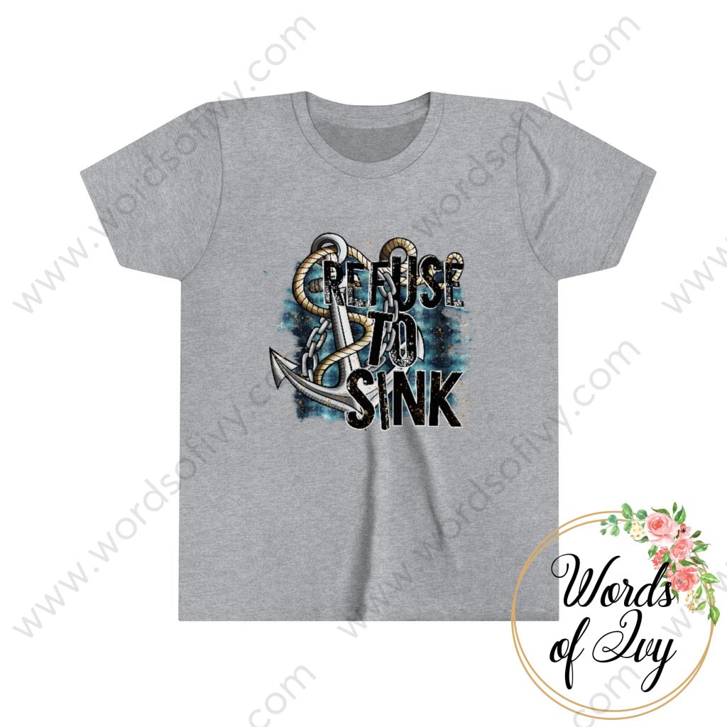 Kid Tee - Refuse To Sink 220415001 Athletic Heather / L Kids Clothes