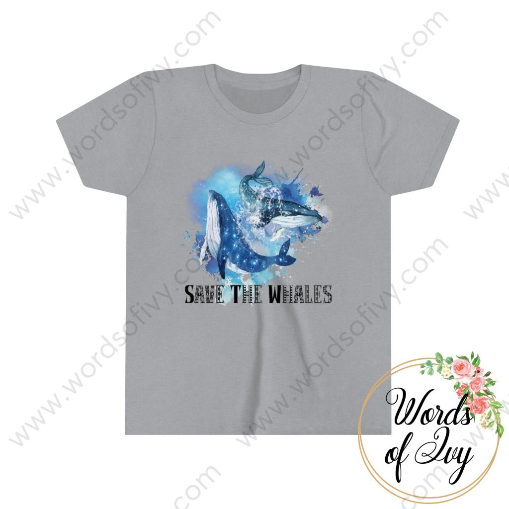 Kid Tee - Save The Whales 220417002 Athletic Heather / S Kids Clothes