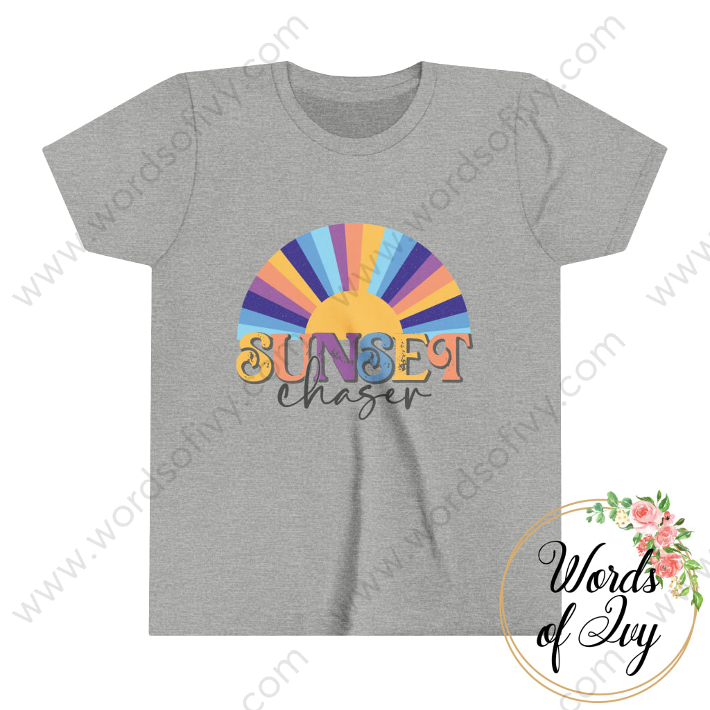 Kid Tee - Sunset Chaser 220306002 Athletic Heather / S Kids Clothes