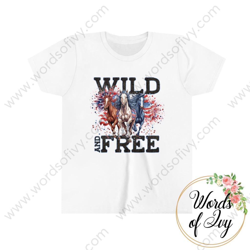 Kid Tee - Wild And Free 230629002 White / S Kids Clothes