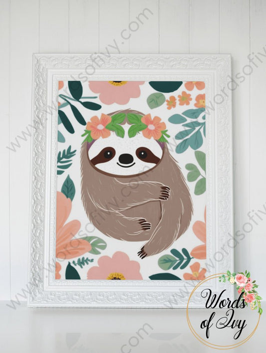 Printable Digital Download - Cute Sloth 240323001 | Nauti Life Tees