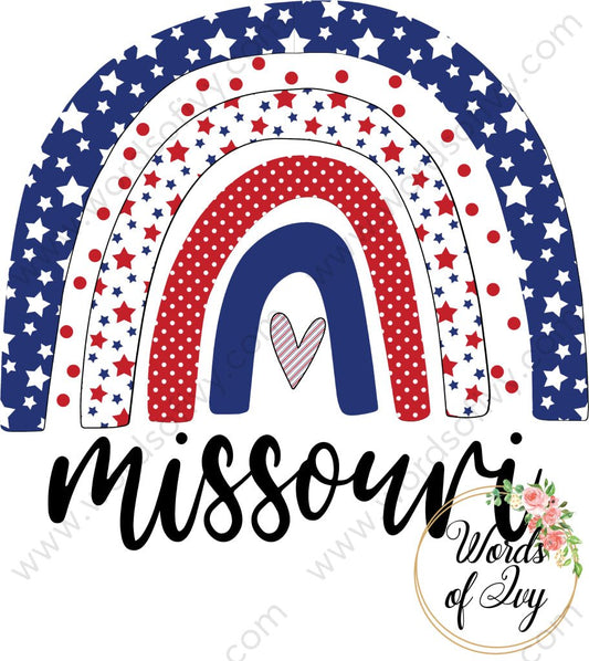 State Sublimation Digital Download - Boho American Rainbow Missouri 2 220522