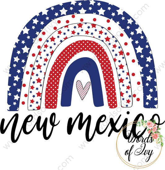 State Sublimation Digital Download - Boho American Rainbow new mexico 2 220522 | Nauti Life Tees