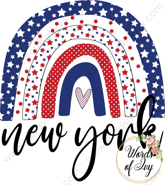 State Sublimation Digital Download - Boho American Rainbow New York 2 220522