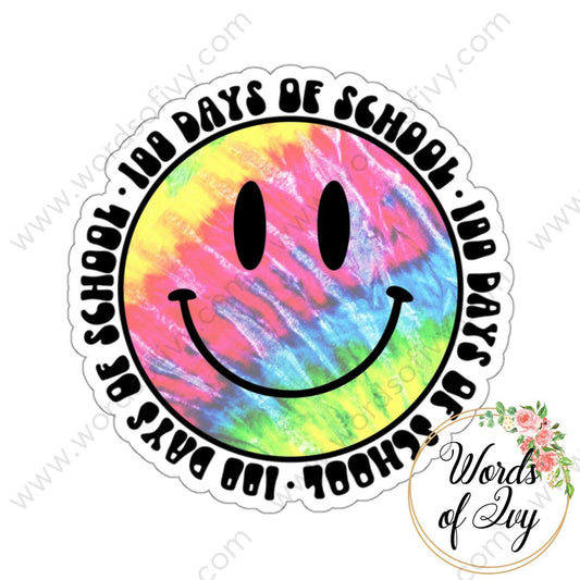 Sticker - 100 Days of School Smiley 230719004 | Nauti Life Tees
