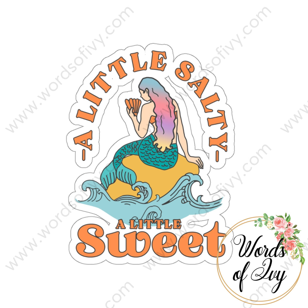 Sticker - A Little Salty A Sweet White / Die Cut 3 × Paper Products
